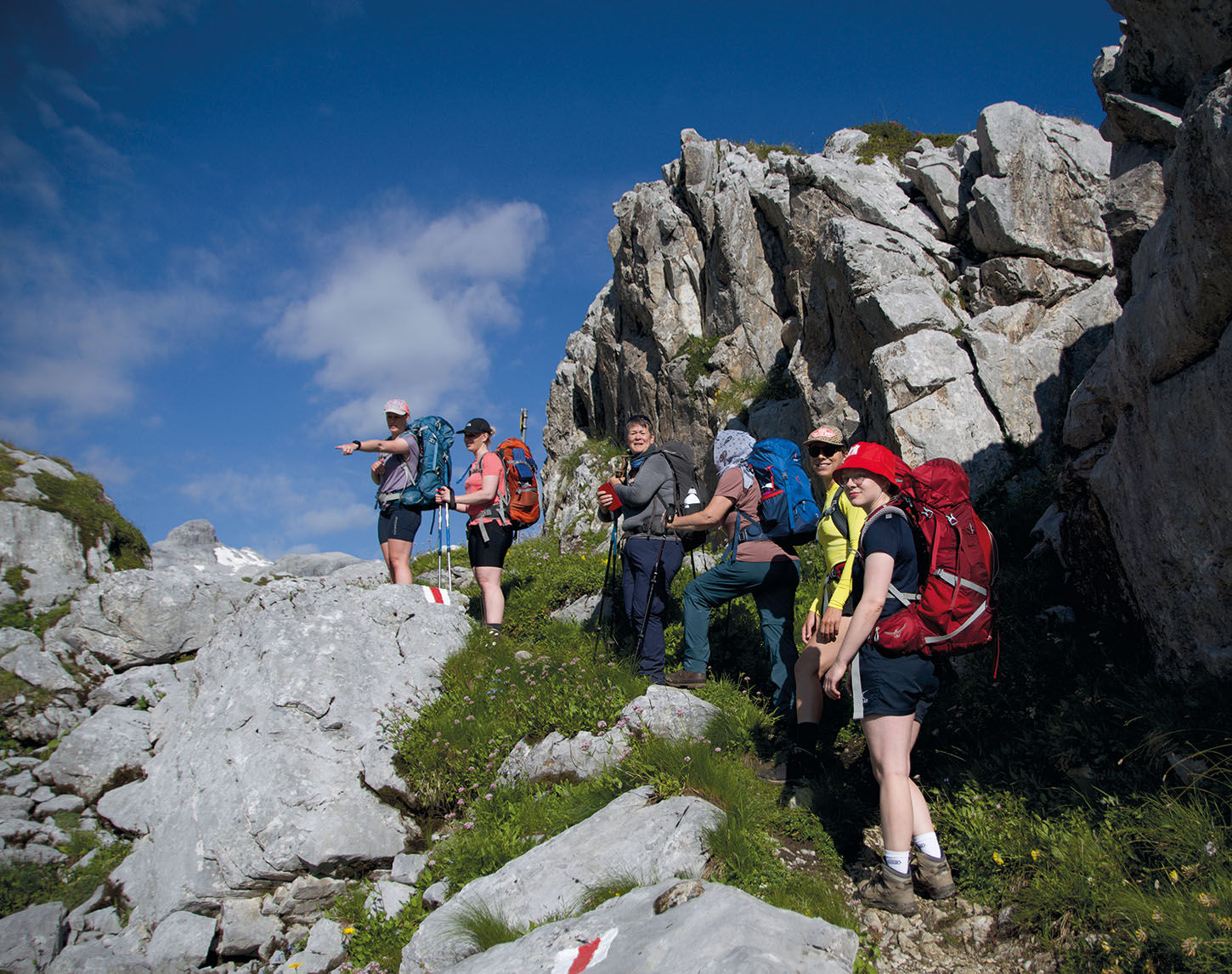 Met de meiden in de bergen