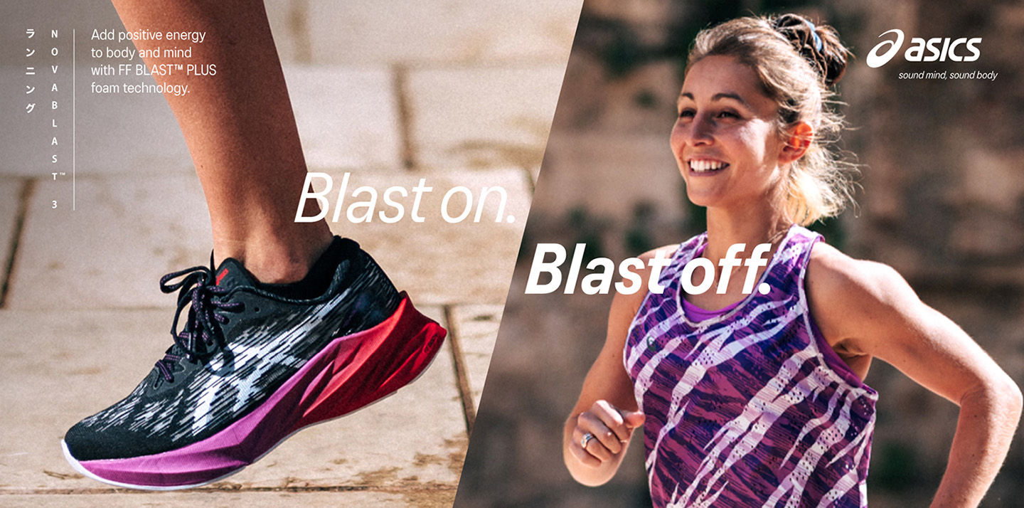 Blast On. Blast off met de nieuwe ASICS NOVABLAST™ 3