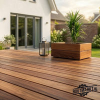 Hardhouten tuin planken