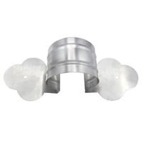 Fix regenpijp beugel/zadel klaverblad - 100 mm zink