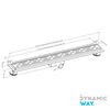 Dynamic Way douchegoot 50x7cm met flens + filter RVS