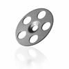 Rozet rvs rond 36mm - doos a 100 stuks