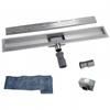 Dynamic Way douchegoot 40x7cm met flens + filter RVS