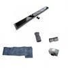 Dynamic Way douchegoot 80x7cm met flens + filter zwart glas