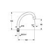 Grohe Costa S-uitloop - M22 x 140 mm met perlator