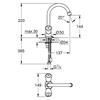 Grohe Costa-S wastafelkraan - met kettingwaste chroom