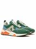 Retro Chunky Sneaker – Forest Green / Blue / Orange