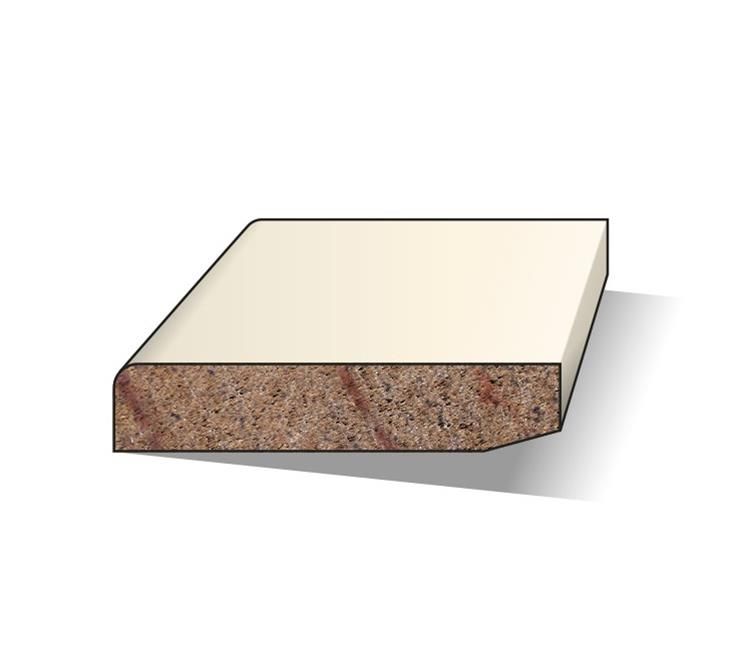 Hardhouten meranti plinten - wit gegrond