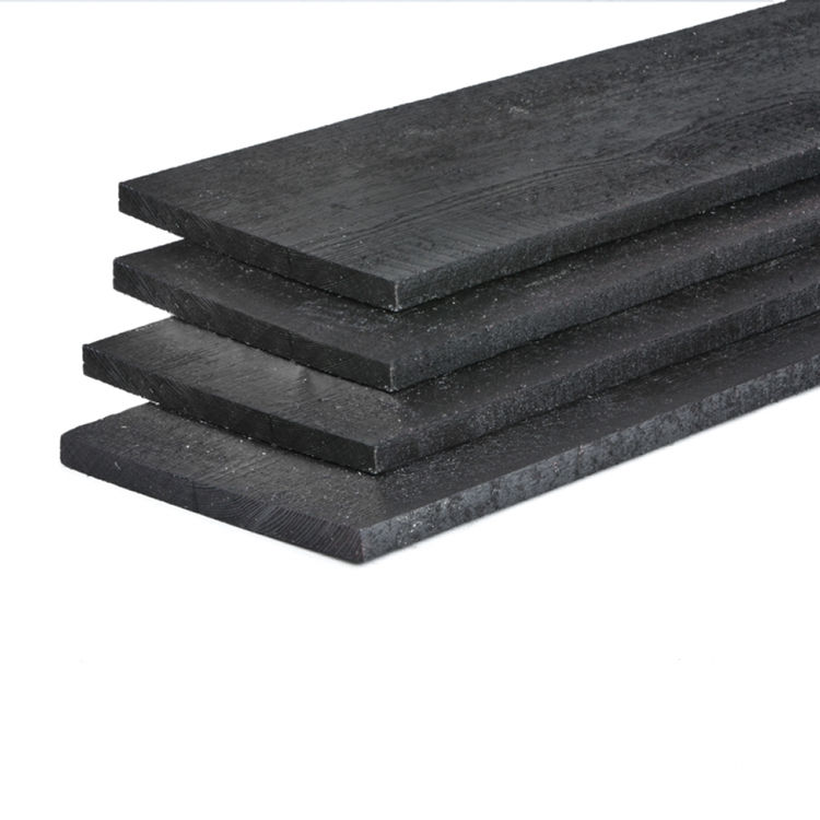Potdekselplank geïmpregneerd zwart - 25x275x5000 mm