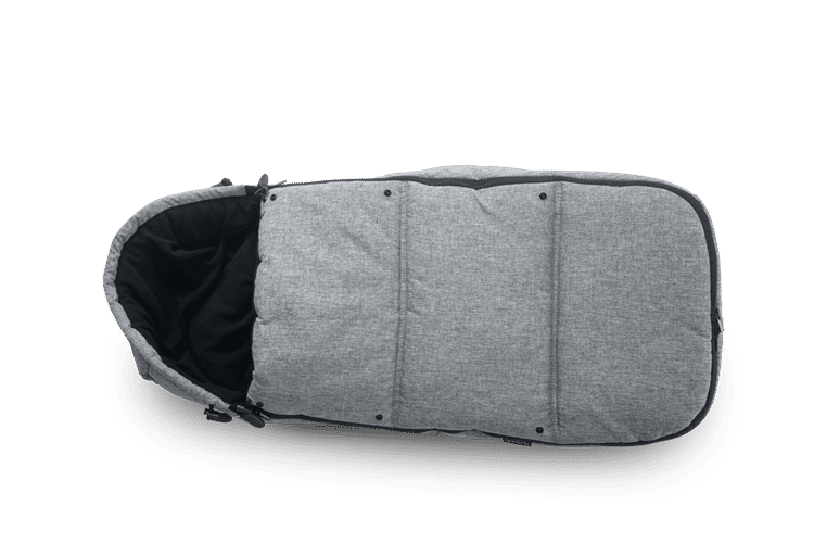 grey melange footmuff