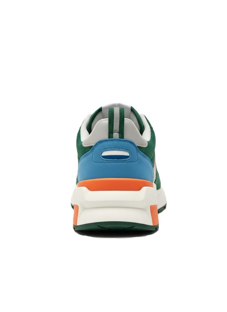 Retro Chunky Sneaker – Forest Green / Blue / Orange