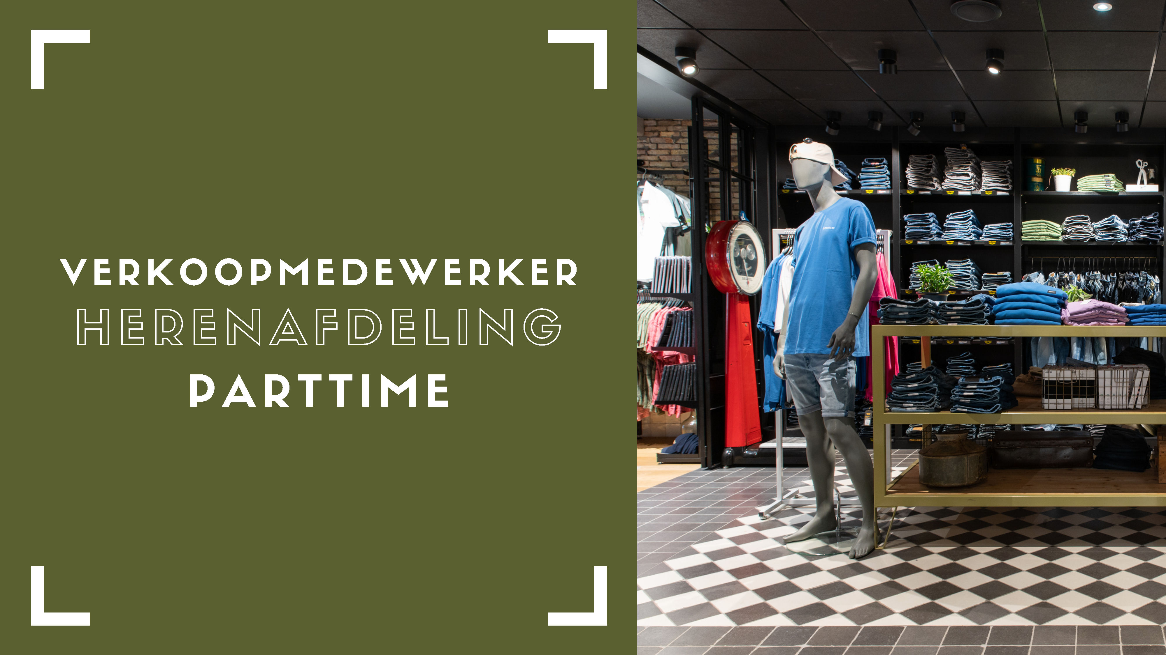 Vacature - Verkoopmedewerker Herenafdeling