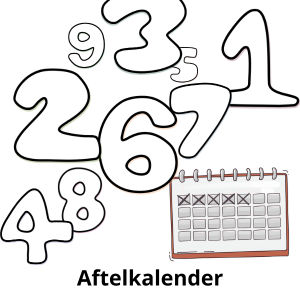 aftelkalender - gratis printable